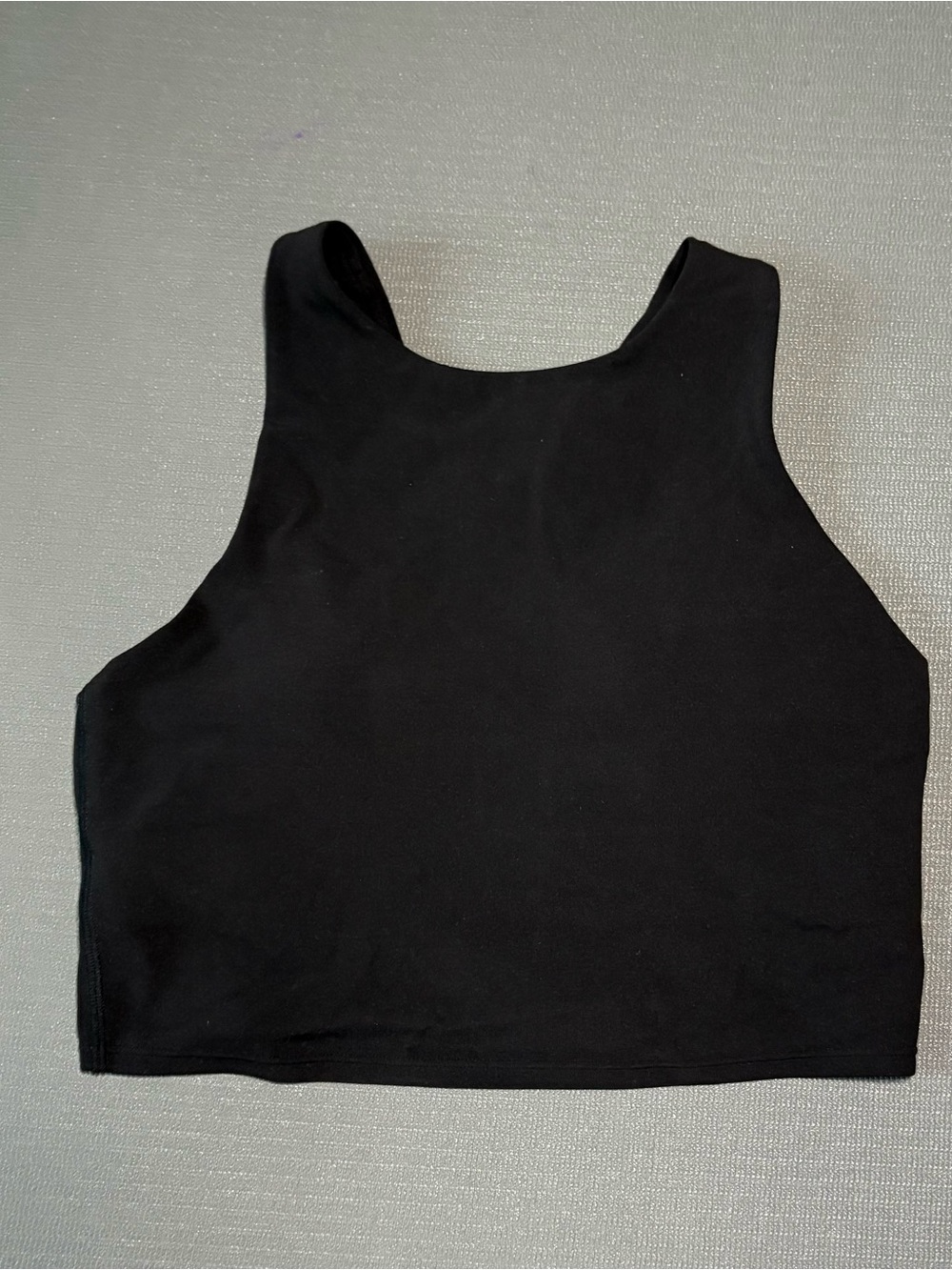 Athleta Black High-Neck Cropped Top